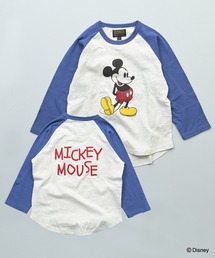 【別注】Disney ミッキーマウス ラグランロンT/おとな