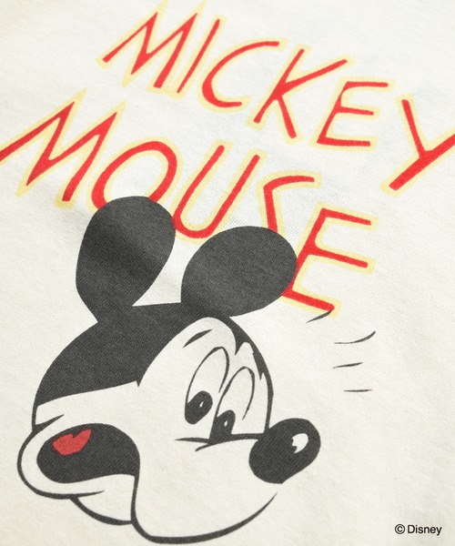MARKEY'S(マーキーズ)の「【別注】Disney ミッキーマウス ラグランロンT/おとな(Tシャツ/カットソー・レディース・レッド/チャコール/ブルー・160cm)」の6枚目の写真