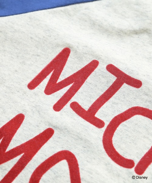 MARKEY'S(マーキーズ)の「【別注】Disney ミッキーマウス ラグランロンT/おとな(Tシャツ/カットソー・レディース・レッド/チャコール/ブルー・160cm)」の10枚目の写真
