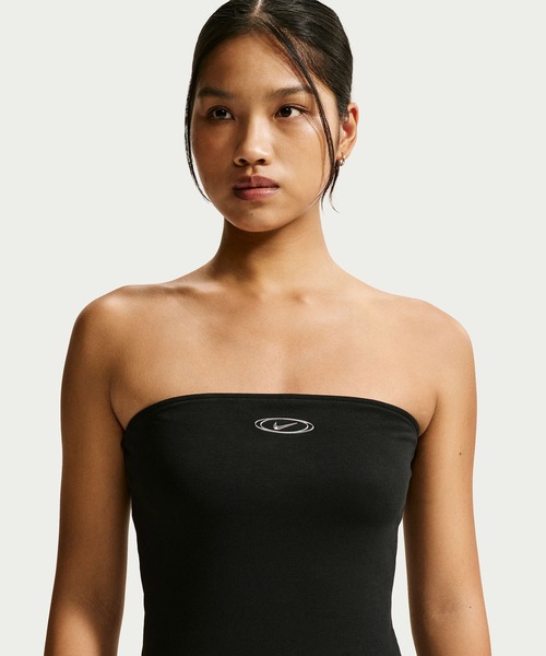 NIKE(ナイキ)の「NIKE AS W NK STREET GFX TUBE TOP / ナイキ ウィメンズ ストリート GFX チューブ トップ 【SP】(タンクトップ・レディース・ホワイト/ブラック・S/L/M)」の3枚目の写真