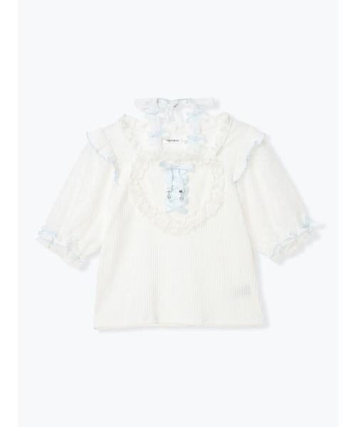 NOEMIE(ノエミー)の「ハートスピンドルチョーカーカットソー(Tシャツ/カットソー・レディース・ピンク/ブラック/サックスブルー・M)」の20枚目の写真