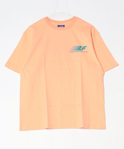 LFYT(エルエフワイティー)の「LFYT ラファイエット【Lafayette】- 半袖Tシャツ【RACING CLUB TEE LS260112】(Tシャツ/カットソー・メンズ・オレンジ/ホワイト/チャコール・X-LARGE/LARGE/XX-LARGE/MEDIUM)」の1枚目の写真
