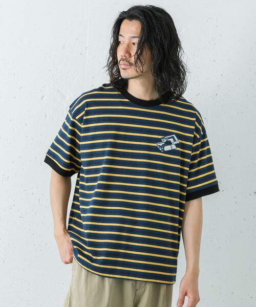 LOTTO(ロット)の「LOTTO K.TERADA MULTI BORDER T-SHIRTS(Tシャツ/カットソー・メンズ・イエロー系その他/ブルー系その他・MEDIUM/XX-LARGE/X-LARGE/LARGE)」の3枚目の写真