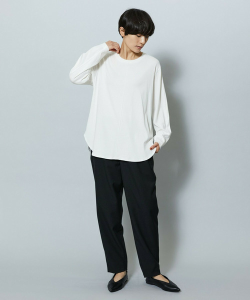 MOGA(モガ)の「ライトパウダリーツイルテーパードパンツ(その他パンツ・レディース・ブラック/ネイビー・1/2/3)」の20枚目の写真