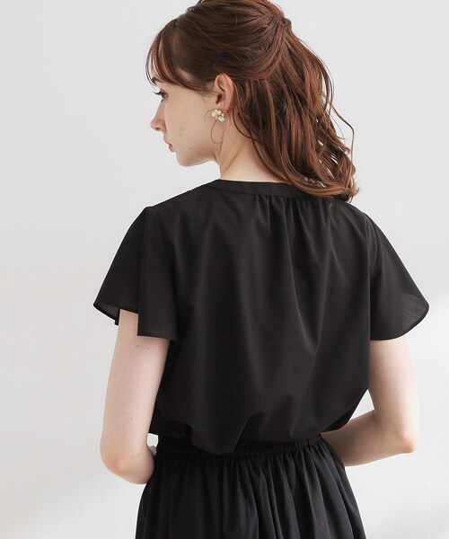 couture brooch(クチュールブローチ)の「【洗える】レース使いブラウス(シャツ/ブラウス・レディース・ブラック/オフホワイト・38/36/40/42)」の13枚目の写真