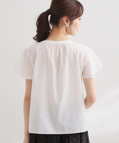 couture brooch(クチュールブローチ)の「【洗える】レース使いブラウス(シャツ/ブラウス・レディース・ブラック/オフホワイト・38/36/40/42)」の21枚目の写真