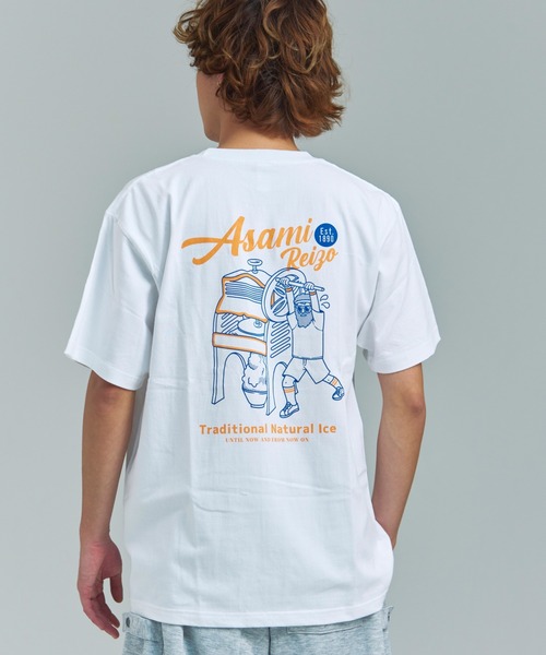 Duckster(ダックスター)の「952407 阿左美冷蔵コラボS/STEE(かき氷機)(Tシャツ/カットソー・メンズ・ブルー系/ライトグレー/ホワイト・XL/L/M)」の12枚目の写真