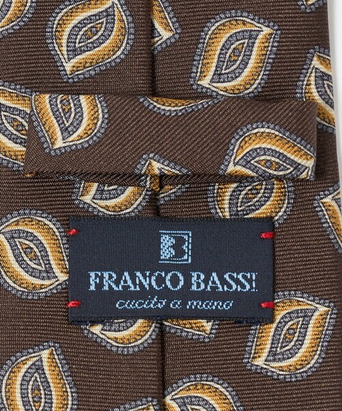 FRANCO BASSI（フランコバッシ）の「＜FRANCO BASSI＞コモンジャガード ネクタイ（ネクタイ・メンズ・ベージュ/ダークブラウン・FREE）」の8枚目の写真
