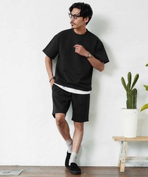 【セットアップ2点セット】裾ドローコード 半袖Tシャツ＆ショートパンツ