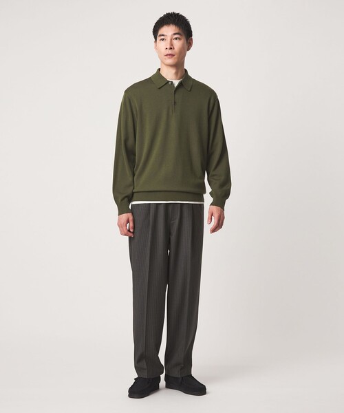green label relaxing（グリーンレーベルリラクシング）の「TW サージ オルマイ ワイド W3 イージーパンツ -2WAYストレッチ-（その他パンツ・メンズ・ダークグレー/ブラック/ダークブラウン・S/XL/L/M）」の10枚目の写真