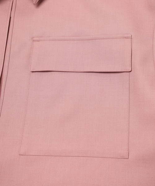 CULLNI(クルニ)の「Dry Gabardine Skipper Collar Long Sleeve Shirt(シャツ/ブラウス・メンズ・ピンク/ブラック/ネイビー/グレー・2/1/0)」の22枚目の写真