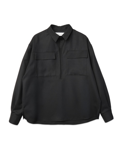 CULLNI(クルニ)の「Dry Gabardine Skipper Collar Long Sleeve Shirt(シャツ/ブラウス・メンズ・ピンク/ブラック/ネイビー/グレー・2/1/0)」の11枚目の写真
