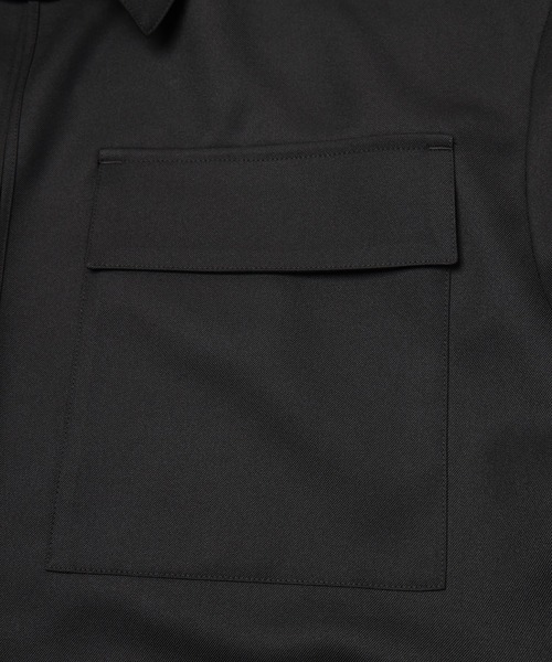 CULLNI(クルニ)の「Dry Gabardine Skipper Collar Long Sleeve Shirt(シャツ/ブラウス・メンズ・ピンク/ブラック/ネイビー/グレー・2/1/0)」の14枚目の写真