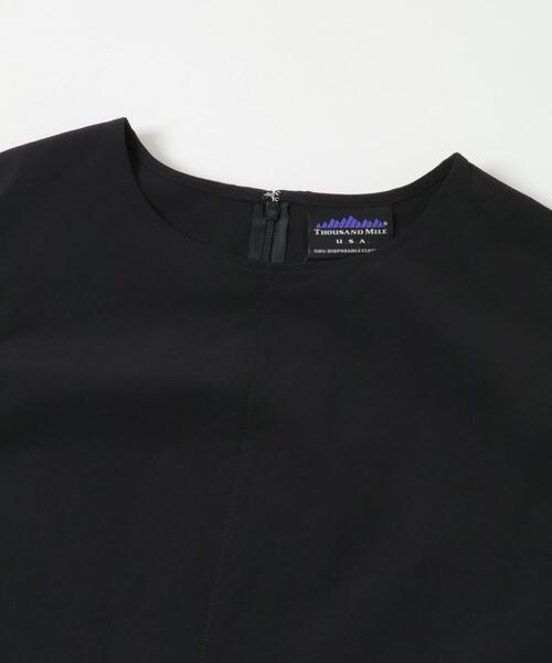 THOUSAND MILE(サウザンドマイル)の「『吸水速乾/UVカット/イージーケア』『別注』THOUSAND MILE×URBAN RESEARCH FRENCH SLEEVE DRESS(ワンピース・レディース・ブラック/チャコールグレー・FREE)」の4枚目の写真