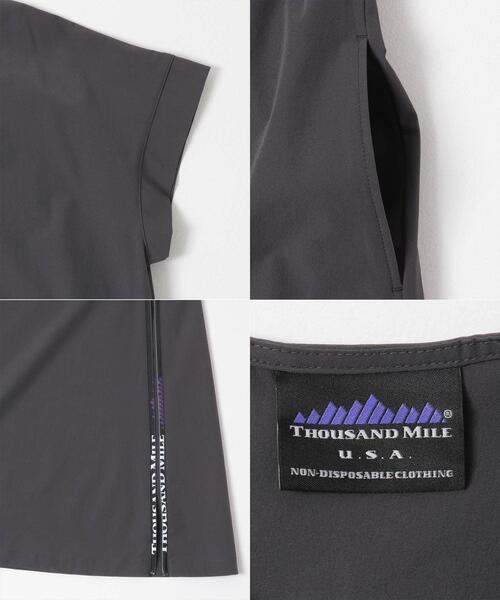 THOUSAND MILE(サウザンドマイル)の「『吸水速乾/UVカット/イージーケア』『別注』THOUSAND MILE×URBAN RESEARCH FRENCH SLEEVE DRESS(ワンピース・レディース・ブラック/チャコールグレー・FREE)」の13枚目の写真