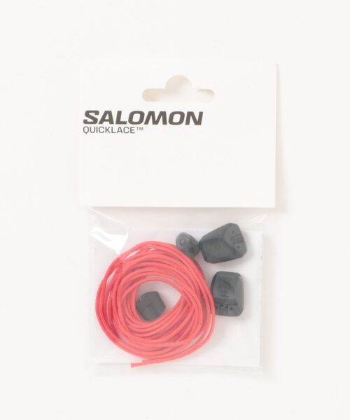 SALOMON(サロモン)の「QUICKLACE KIT(シューケア用品・メンズ・レッド・FREE)」の1枚目の写真