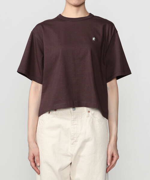 GYMPHLEX(ジムフレックス)の「Gymphlex | コットン天竺 クルーネック 半袖Tシャツ WOMEN(Tシャツ/カットソー・レディース・ブラウン/ピンク/アイボリー・14)」の11枚目の写真