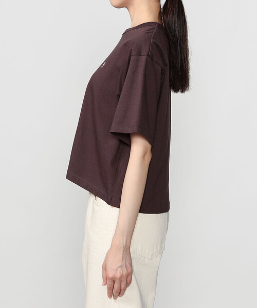 GYMPHLEX(ジムフレックス)の「Gymphlex | コットン天竺 クルーネック 半袖Tシャツ WOMEN(Tシャツ/カットソー・レディース・ブラウン/ピンク/アイボリー・14)」の12枚目の写真