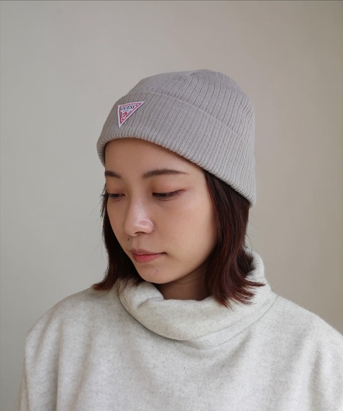 Guess(ゲス)の「guess logoname knit cap(ニットキャップ/ビーニー・レディース・ベージュ/ホワイト/グレー/ブラック・FREE)」の20枚目の写真