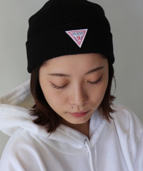 Guess(ゲス)の「guess logoname knit cap(ニットキャップ/ビーニー・レディース・ベージュ/ホワイト/グレー/ブラック・FREE)」の19枚目の写真