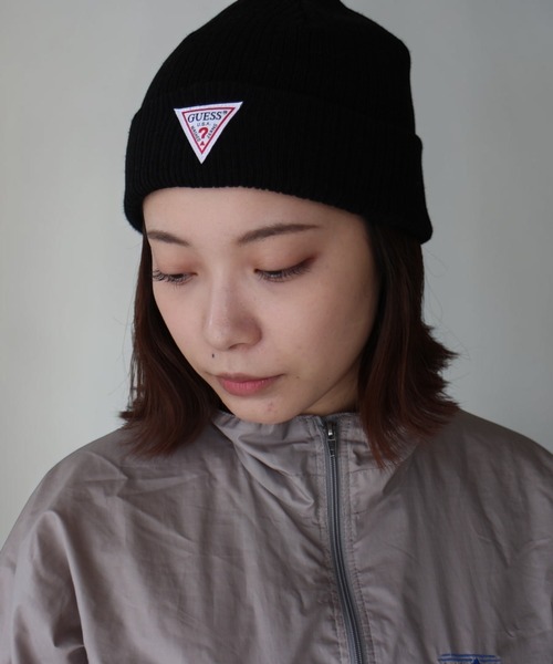 Guess(ゲス)の「guess logoname knit cap(ニットキャップ/ビーニー・レディース・ベージュ/ホワイト/グレー/ブラック・FREE)」の15枚目の写真