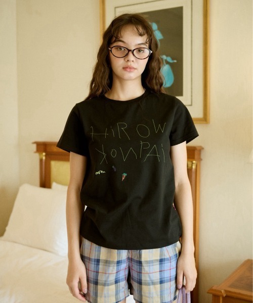 common gull products.(コモンガルプロダクツ)の「ご自愛tee(Tシャツ/カットソー・レディース・ホワイト系/ブラック系/グリーン系/パープル系・SMALL/MEDIUM/LARGE)」の3枚目の写真