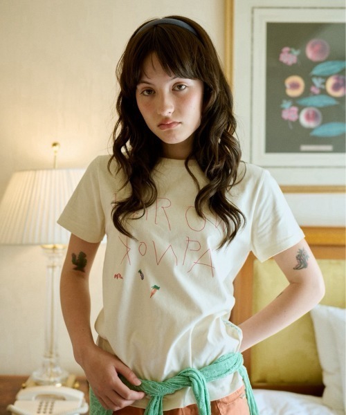 common gull products.(コモンガルプロダクツ)の「ご自愛tee(Tシャツ/カットソー・レディース・ホワイト系/ブラック系/グリーン系/パープル系・SMALL/MEDIUM/LARGE)」の8枚目の写真