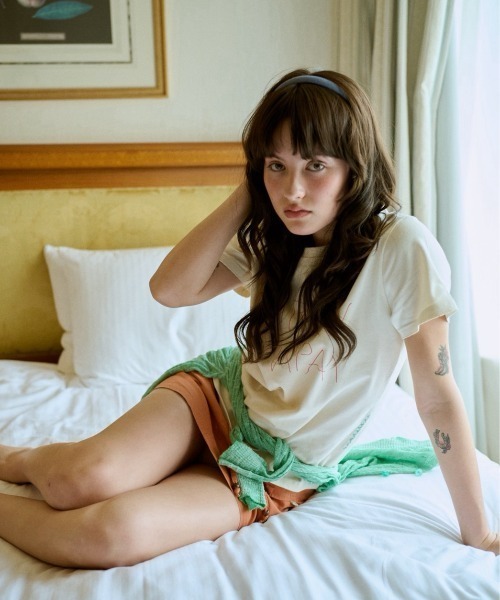 common gull products.(コモンガルプロダクツ)の「ご自愛tee(Tシャツ/カットソー・レディース・ホワイト系/ブラック系/グリーン系/パープル系・SMALL/MEDIUM/LARGE)」の10枚目の写真