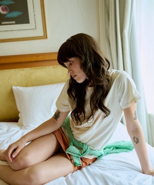 common gull products.(コモンガルプロダクツ)の「ご自愛tee(Tシャツ/カットソー・レディース・ホワイト系/ブラック系/グリーン系/パープル系・SMALL/MEDIUM/LARGE)」の11枚目の写真