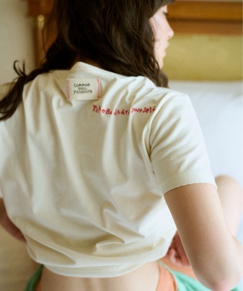 common gull products.(コモンガルプロダクツ)の「ご自愛tee(Tシャツ/カットソー・レディース・ホワイト系/ブラック系/グリーン系/パープル系・SMALL/MEDIUM/LARGE)」の15枚目の写真