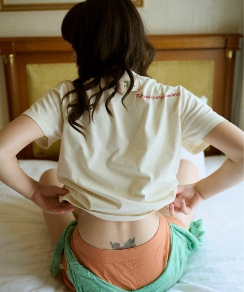 common gull products.(コモンガルプロダクツ)の「ご自愛tee(Tシャツ/カットソー・レディース・ホワイト系/ブラック系/グリーン系/パープル系・SMALL/MEDIUM/LARGE)」の16枚目の写真