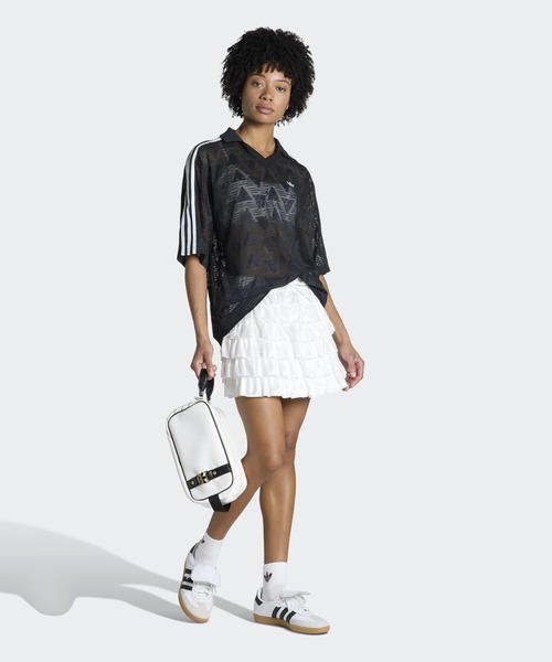 adidas（アディダス）の「レース フリル ミニスカート / アディダスオリジナルス adidas Originals（スカート・レディース・ホワイト・XX-LARGE/3XL/LARGE/MEDIUM/SMALL/X-LARGE）」の5枚目の写真