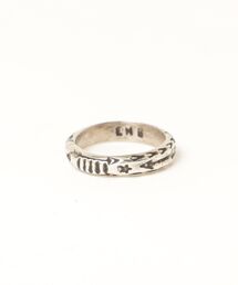 ERICKA NICOLAS BEGAY（エリッカ ニコラス ビゲイ）の「【ERICKA NICOLAS BEGAY】 NAVAJO STAMP RING SVRG HM 3DST（リング）」