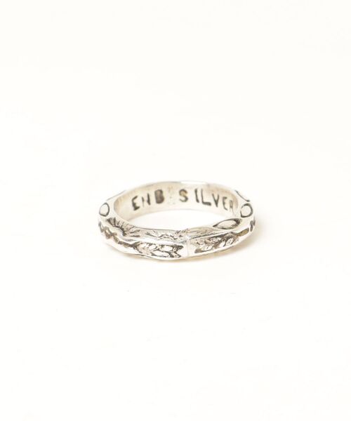 ERICKA NICOLAS BEGAY(エリッカ ニコラス ビゲイ)の「【ERICKA NICOLAS BEGAY】 NAVAJO STAMP RING SVRG HM 3DST(リング・メンズ・C/B/D/A・14号/12号/18号/10号)」の5枚目の写真