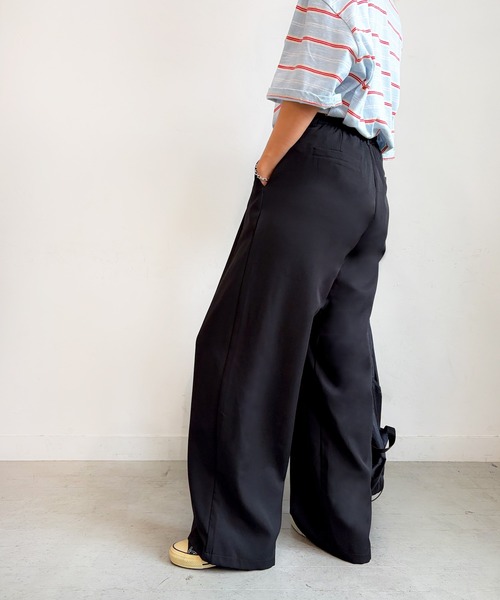 PICHI(ピイチ)の「スラックスパンツ(スラックス・レディース・ブラウン/ブラック・LONG/REGULAR)」の12枚目の写真