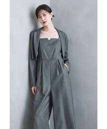 ミッドナイトドットパンツドレス 2点セット ジャケット オールインワン 結婚式 成人式 二次会 同窓会 セレモニー パーティードレス オケージョンドレス お呼ばれ