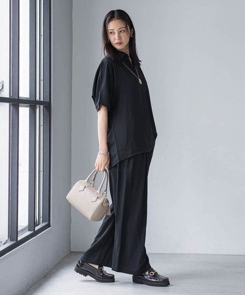 LAUTREAMONT(ロートレアモン)の「【WEB限定】クールアップブラウス≪セット着用可≫(シャツ/ブラウス・レディース・ホワイト/チャコールグレー/ブラック/ライトブルー・7号/9号)」の7枚目の写真