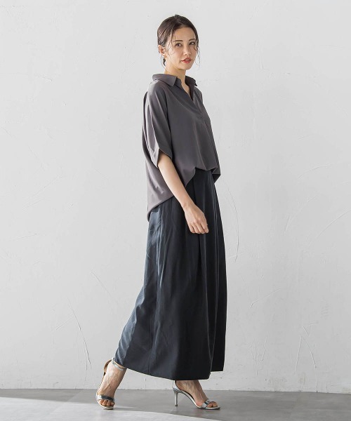 LAUTREAMONT(ロートレアモン)の「【WEB限定】クールアップブラウス≪セット着用可≫(シャツ/ブラウス・レディース・ホワイト/チャコールグレー/ブラック/ライトブルー・7号/9号)」の20枚目の写真