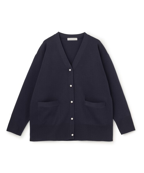 UNFILO(アンフィーロ)の「BEAUTY FORM KNIT Vカーディガン(ニット/セーター・レディース・ネイビー系/ブラック系/ダークブラウン系/ベージュ系・X-LARGE)」の18枚目の写真