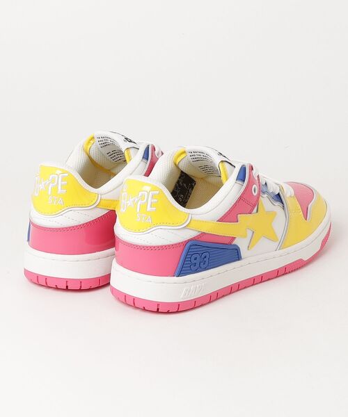 A BATHING APE（アベイシングエイプ）の「SK8 STA #2（スニーカー・メンズ・ピンク/グリーン/レッド・8.5/11/12/10/8/9.5/9/7）」の4枚目の写真
