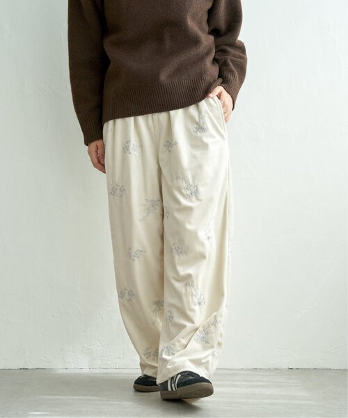 notch.(ノッチ)の「フラワーエンブロイダリーベロアパンツ(その他パンツ・レディース・アイボリー/ブラック・M)」の18枚目の写真