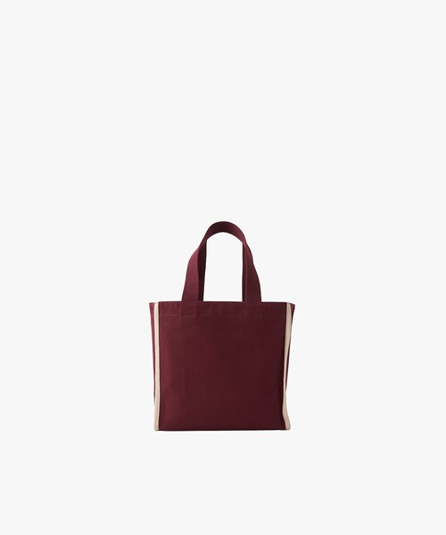 To b. by agnes b.(トゥービーバイアニエスベー)の「To b. by agnes b.× green label relaxing コットン パイピング ミニトートバッグ(トートバッグ・レディース・ボルドー・FREE)」の2枚目の写真