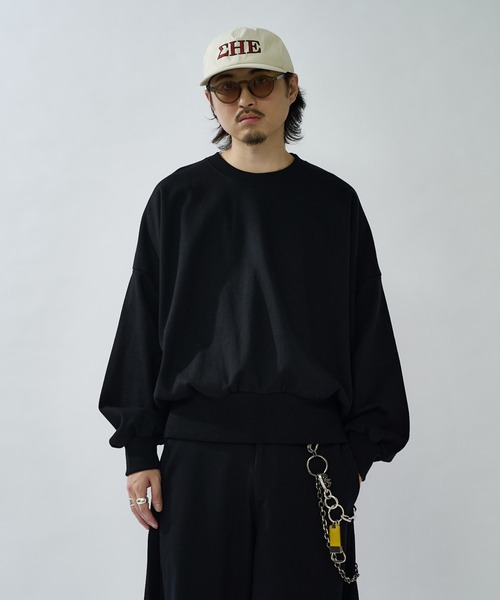 Lui's(ルイス)の「【WEB限定】ヘビーウェイト バックボリュームショートスウェット(スウェット・メンズ・グレー/ブラック・M/S)」の2枚目の写真