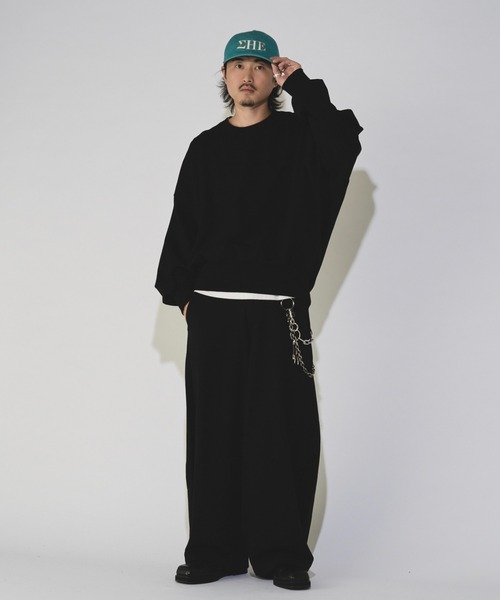 Lui's(ルイス)の「【WEB限定】ヘビーウェイト バックボリュームショートスウェット(スウェット・メンズ・グレー/ブラック・M/S)」の14枚目の写真