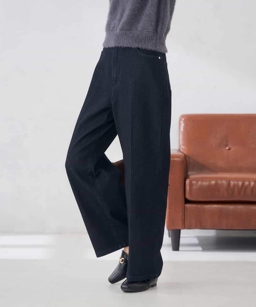 a.v.v(アーヴェヴェ)の「ストレッチデニムワイドパンツ(その他パンツ・レディース・ブルー/ネイビー・40/38/36/42/34)」の11枚目の写真