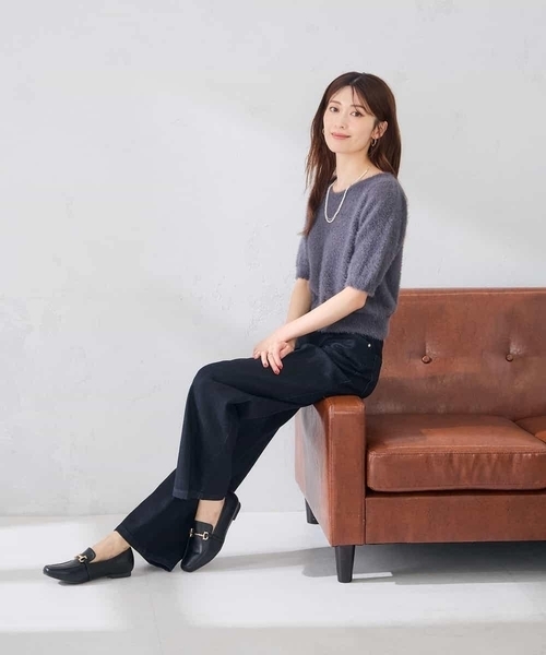 a.v.v(アーヴェヴェ)の「ストレッチデニムワイドパンツ(その他パンツ・レディース・ブルー/ネイビー・40/38/36/42/34)」の20枚目の写真