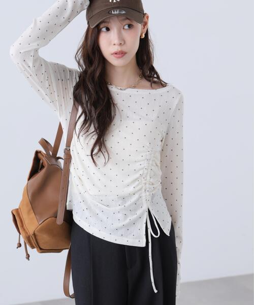 FREE'S MART(フリーズマート)の「◆アシメドロストチェックカットソー(Tシャツ/カットソー・レディース・グレー/ホワイト系その他/ブラウン系その他2・FREE)」の17枚目の写真