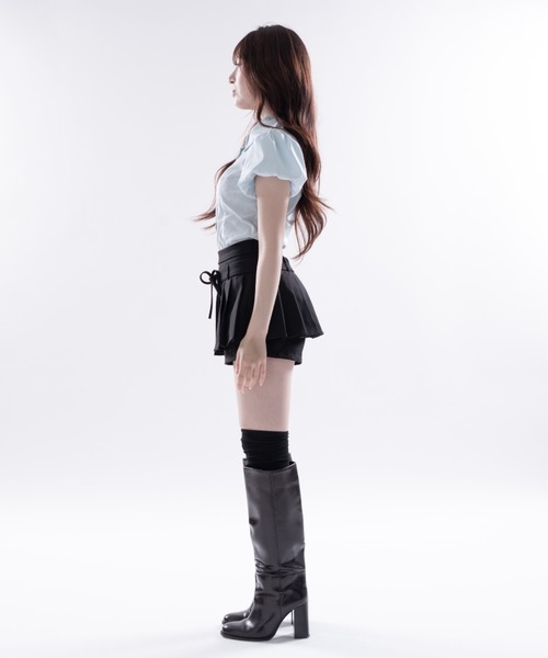 Melviianne(メルヴィアンヌ)の「Con tour fit shirts(シャツ/ブラウス・レディース・White/LT.Blue・SMALL/MEDIUM)」の9枚目の写真
