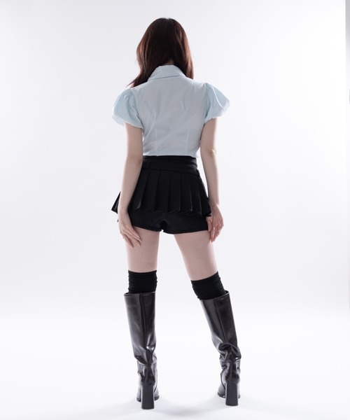 Melviianne(メルヴィアンヌ)の「Con tour fit shirts(シャツ/ブラウス・レディース・White/LT.Blue・SMALL/MEDIUM)」の10枚目の写真