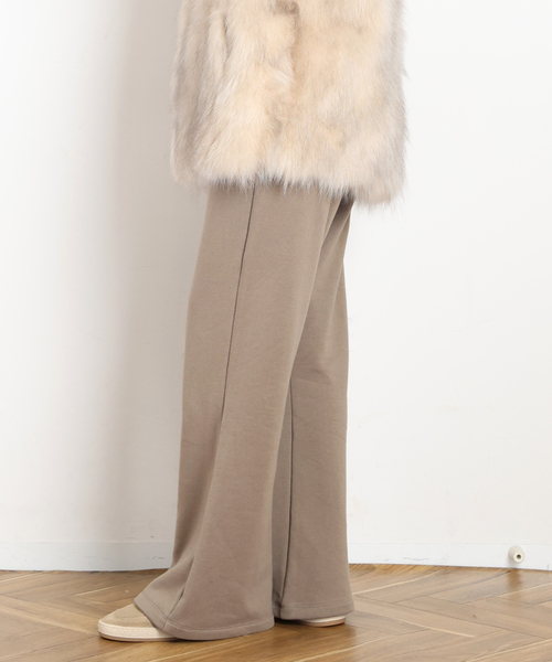 AP STUDIO(エーピーストゥディオ)の「Wool mix sweat Pants(スウェットパンツ・レディース・スミクロ/ベージュ・36/38)」の3枚目の写真